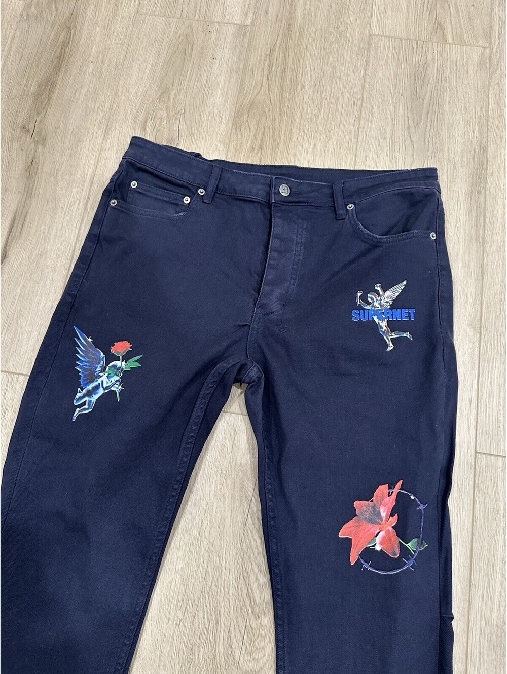 Ksubi Chitch NFT Navy Wash Jean SIZE 36 - Picture 4 of 15